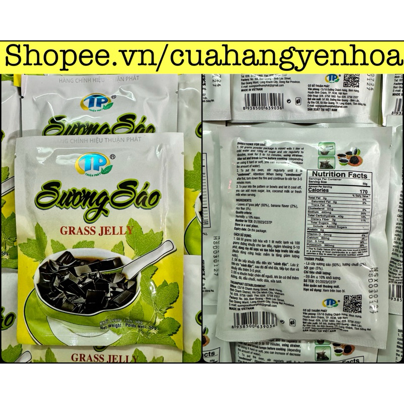 Bột sương sáo Đen Thuận Phát 50g - Date 2027