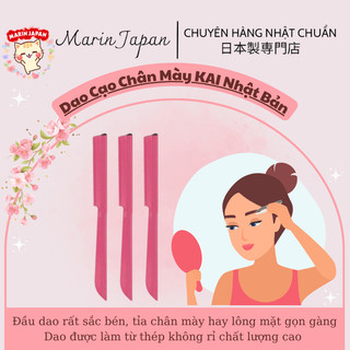 Dao cạo chân mày kai hàng nội địa nhật bản có nắp đậy lẻ 1 chiếc