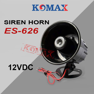 Còi hú báo động es-626 điện áp 12vdc 15w, còi hú báo cháy, còi hú chống trộm giá rẻ