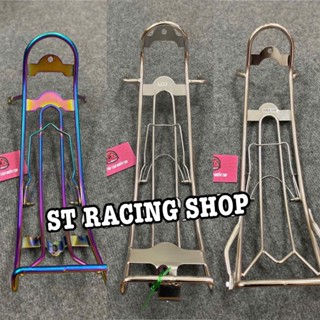 Baga xuồng, baga chuối Thép cao cấp, mạ inox trắng. Titan 7 màu lắp Dream - Wave a 2007-2021 - Wave 50cc