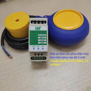 Rơ le an toàn cho phao điện KOHA, Bộ chuyển nguồn 220V sang 12V chống giật điện máy bơm nước