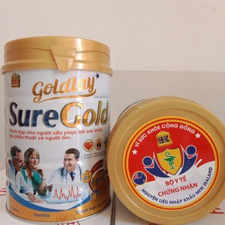 SỮA SURE GOLD GIÚP PHỤC HỒI SỨC KHỎE, TĂNG CƯỜNG ĐỀ KHÁNG 900Gr (Goldlay)