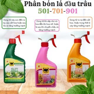 Phân bón lá đầu trâu dạng xịt chai 500ml chuyên cho lan và hoa cảnh - Green City