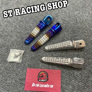  Để chân gập sau titan inox dành cho tất cả các dòng xe Honda Yamaha  1Đôi  