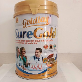 Sữa phục hồi sức khỏe GOLDLAY SURE GOLD 900g (Người cao tuổi cần phục hồi sức khỏe)