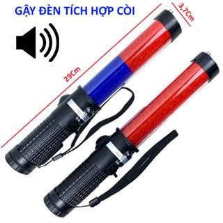 GẬY ĐÈN GIAO THÔNG CÓ TÍCH HỢP CÒI , GẬY CHỈ HUY , GẬY TÍN HIỆU GIAO THÔNG SỬ DỤNG PIN, ĐÈN CHỈ DẪN