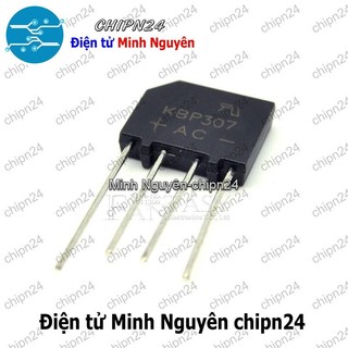 [3 CON] (KG2) Cầu Diode KBP307 3A 700V (3A dẹt)