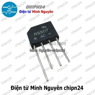 [2 CON] (F17.2) Cầu Diode RS507 5A 700V (5A dẹt)