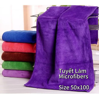 Khăn tắm spa 50x100 Microfiber mềm mịn ,Siêu thấm hút