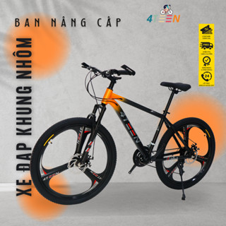 Xe Đạp Thể Thao MTB 4TEEN Plus Khung Nhôm Cao Cấp Bảo Hành 6 Năm Tặng Chắn Bùn Trước Sau
