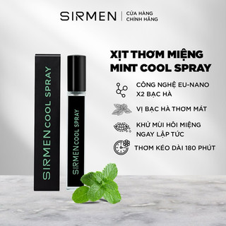 Xịt thơm miệng SIRMEN Europe Mint Cool Spray vị bạc hà