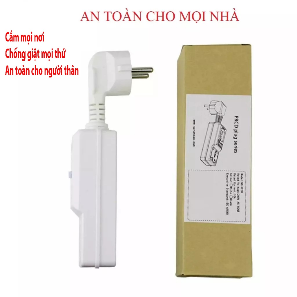 [ NB-ZF30-16 ] Ổ Cắm Tự Động Chống giật  PRCD 16A 220V- An toàn- Tiện Lợi