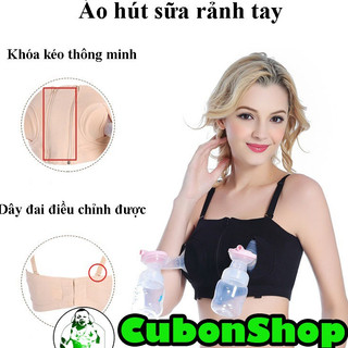 Áo hút sữa rảnh tay điều chỉnh kích cỡ kèm dây áo