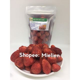 1Kg Dâu tây sấy giòn nguyên quả không đường ăn liền