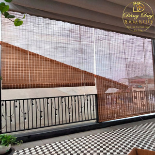 Mành Trúc Than Hoá Ngang 3m Cao 2m 2,5m 3m Mành Che Nắng Ban Công Rèm Trúc Treo Cửa Chính Ngoài Trời