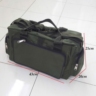 Túi đựng đồ nghề ngang hộp size trung bố dù 2 lớp.
