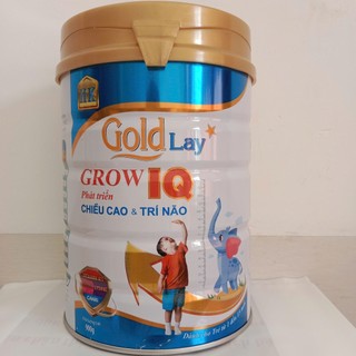 Sữa chiều cao và trí não Goldlay Grow IQ lon 900g giúp trẻ tăng chiều cao và phát triển trí não