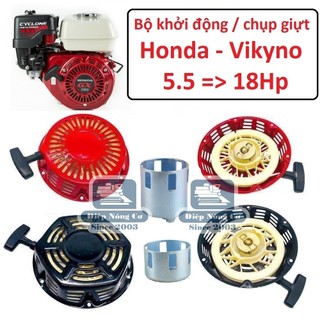 [Freeship] Bộ khởi động / nắp chụp giựt máy xăng Honda Vikyno từ 5.5HP đến 18HP 168F 188F GX160 GX390