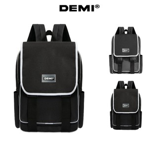 Balo đi học nữ vải canvas đẹp, giá rẻ màu đen local brand DEMI | DE-P42
