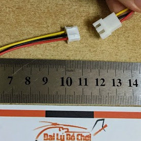 Cặp dây nối đực cái jack 3p dài 20cm dành để chế pin 2s