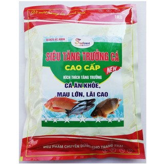 1kg SIÊU VỖ BÉO CÁ CAO CẤP Giúp cá tăng trưởng nhanh, ăn khỏe, mau lớn, lãi cao