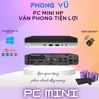 Máy tính đồng bộ HP 600G3 Mini, CPU i5 6500T, Ram4 8GB, SSD 256GB Nvme máy siêu nhỏ gọn chạy ổn định bảo hành 12 tháng