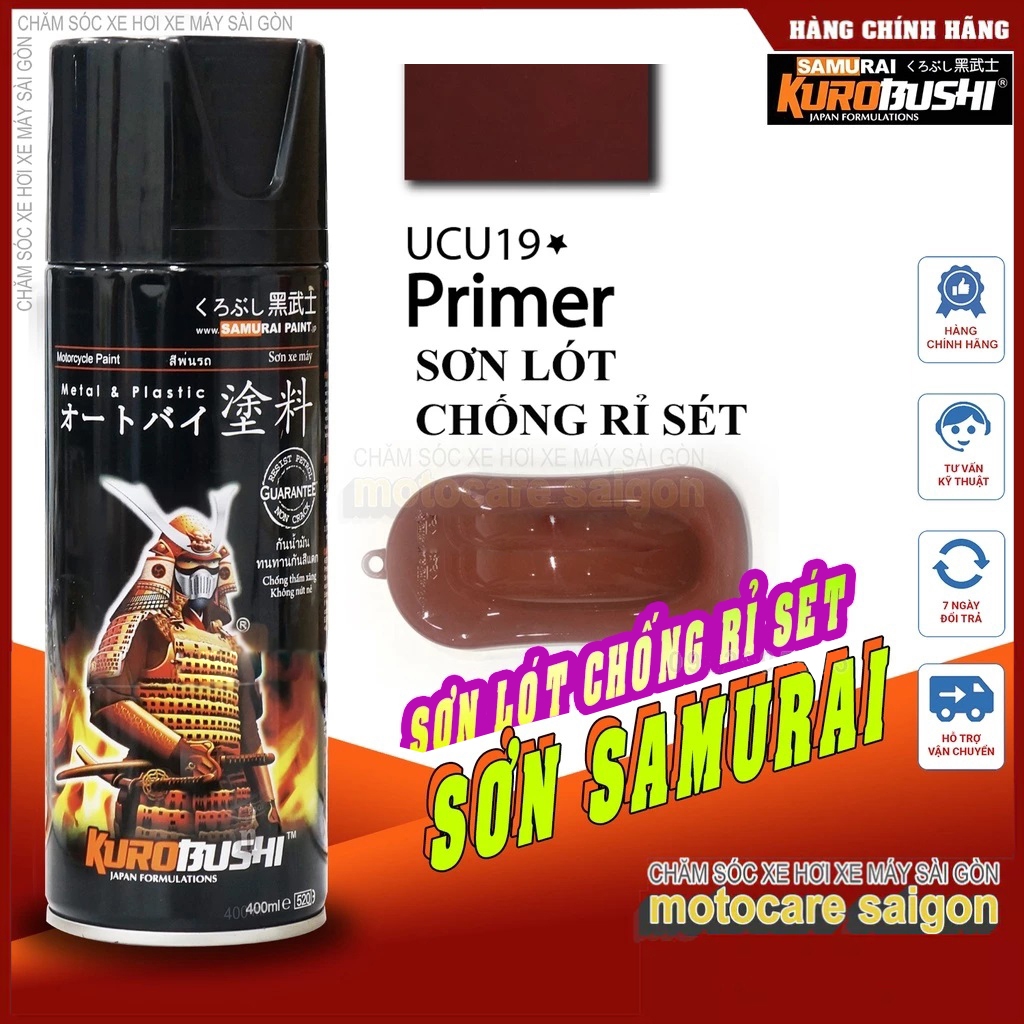Sơn lót sơn xe máy Samurai UCU19 thành phần _PRIMER