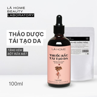 Thuốc Bắc Tái Tạo Da Handmade Lá Home - Tặng kèm Bột Rửa Mặt - Loại Cơ Bản buôn sỉ chai 500ml 1L
