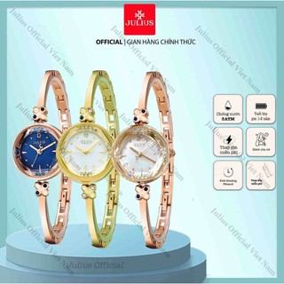 Đồng hồ nữ JULIUS JA-878 dây thép + freegift | Julius Official