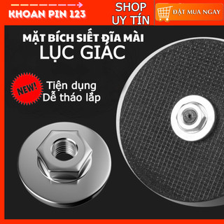 Đồng xu mặt bích ngoài siết đĩa cắt gắn máy mài cầm tay mẫu mới lục giác dễ tháo lắp hơn
