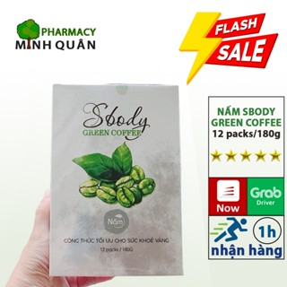 Giảm cân nấm Sbody Green Coffee an toàn nhanh cấp tốc mỡ đùi mỡ bụng
