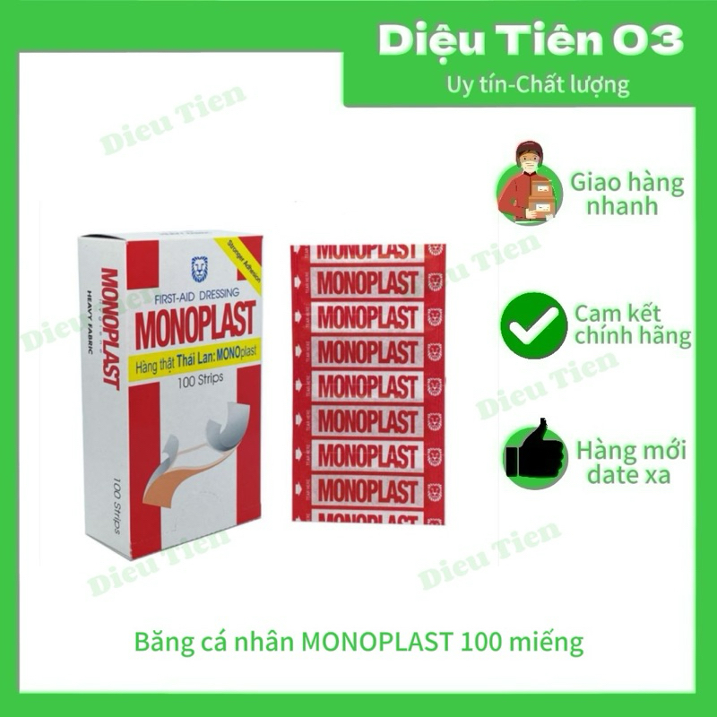 [Date Xa] Băng Cá Nhân Monoplast (100 miếng)