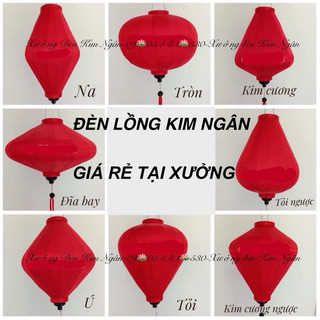 Đèn Lồng Đỏ Hội An (CÓ SẴN) Vải Lụa Gấm(30cm-45cm-60cm )mua 10=sỉ