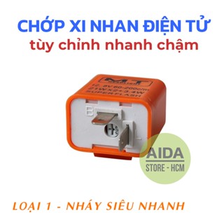 CHỈNH TỐC ĐỘ NHÁY - Cục chớp xi nhan điện tử cho xe máy chỉnh từ chậm tới tốc độ rất nhanh