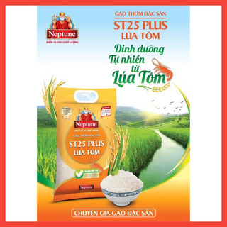 Gạo St25 Lúa tôm Neptune Thượng hạng túi 5KG