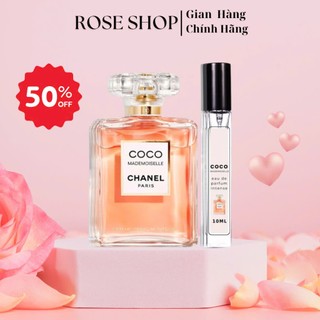Nước hoa nữ Coco Mademoiselle EDP chính hãng ROSE chiết 10ml phong cách Gợi cảm , Quyến rũ , Sang trọng