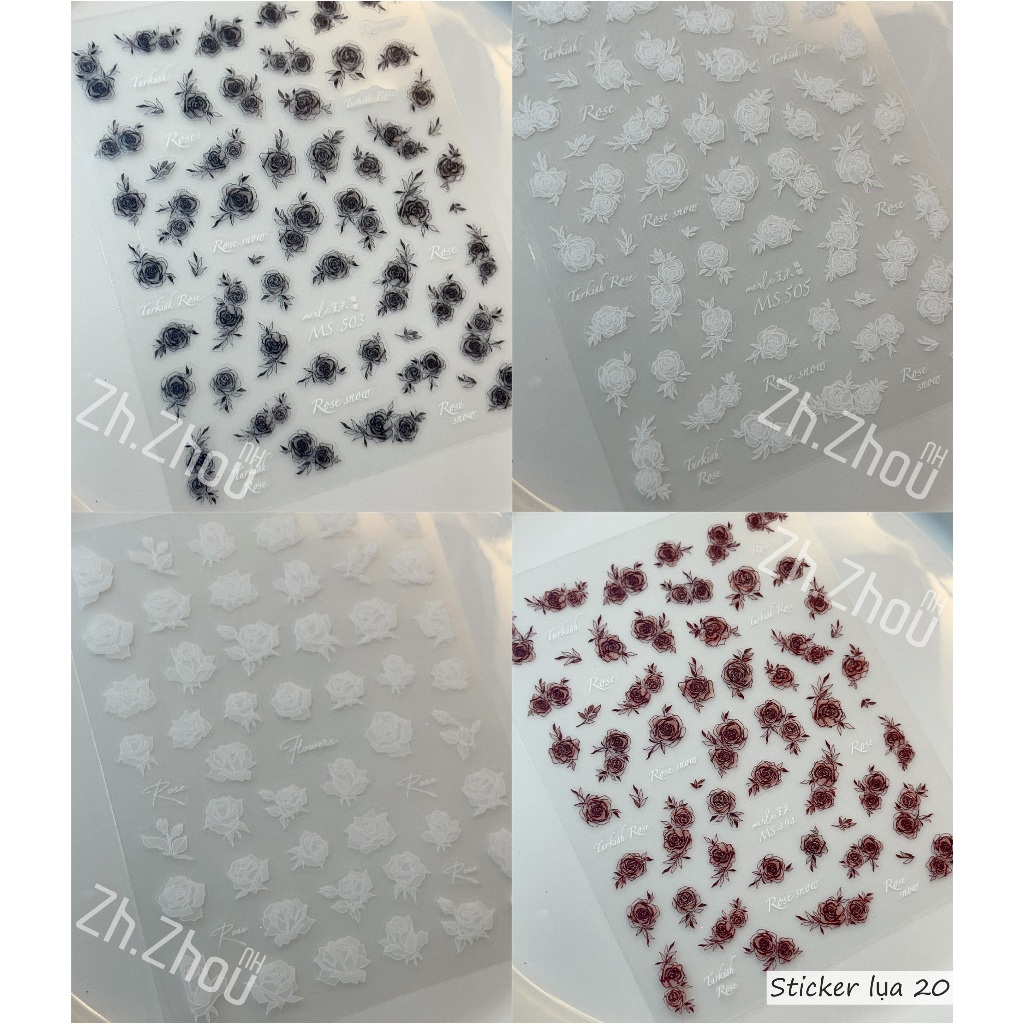 Sticker Miếng Dán Móng Tay Hoa Rơi , Hoa Nổi, Sticker Sao Biển, Sò Biển Cập Nhập Liên Tục Tất Cả Các Mẫu Hot Trend