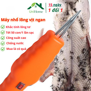 Máy Nhổ Lông VỊt Cầm Tay, Máy Vặt Lông GÀ, Vịt nhặt Sạch Lông Măng Chống Nước Kèm Dây Sạc Điện - UNIHOME - MNL02