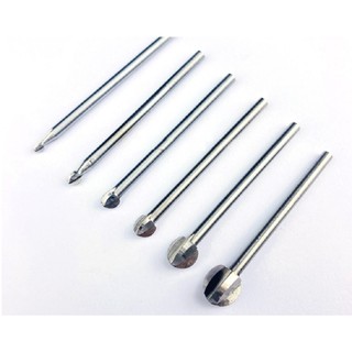 Phá thô cán 3mm (mũi quả đào cán 3mm- Trọn bộ 6 mũi)