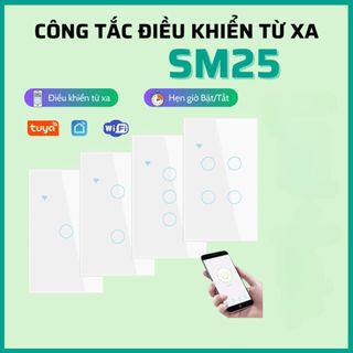 Công tắc thông minh wifi Tuya Smartlife 1,2,3,4 nút cảm ứng hình chữ nhật điều khiển từ xa nhiều thiết bị