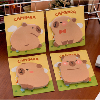 30 Tờ giấy note, giấy ghi chú hình capy bara dễ thương