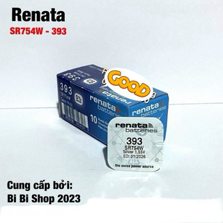 Pin SR754W 393 Renata 1.55V Chính Hãng Vỉ 1 Viên - Made SWISS