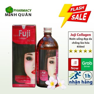 Liquid fuji collagen eq+++ ⚡hàng chính hãng⚡chai 450ml - nước uống đẹp da chống lão hóa_minh quân