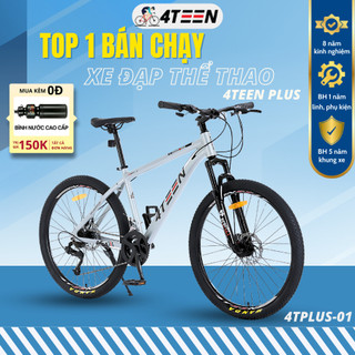 Xe đạp thể thao 4TEEN PLUS 26inch Khung Nhôm, xe đạp địa hình giã ngoại phiên mới nhất 2024 - Tặng bình nước
