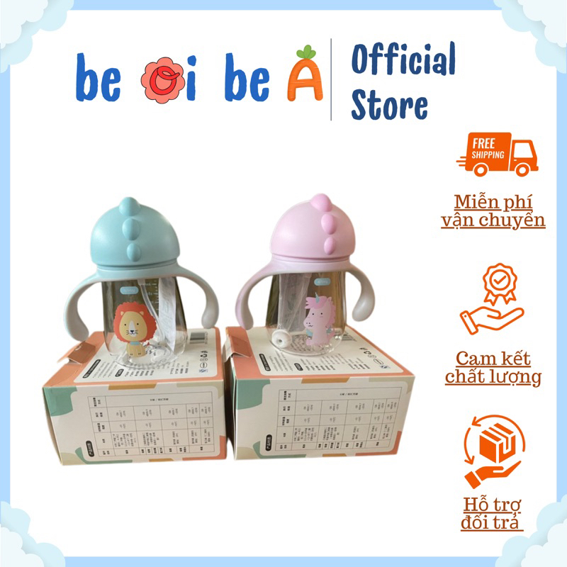 Bình tập hút khủng long tritan cho bé