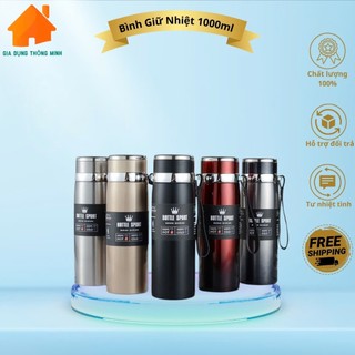 Bình giữ nhiệt 1000ml cao cấp có nắp lọc trà - Bình đựng nước giữ nhiệt lớn tiện lợi lõi inox 304 không gỉ, giữ nước tốt