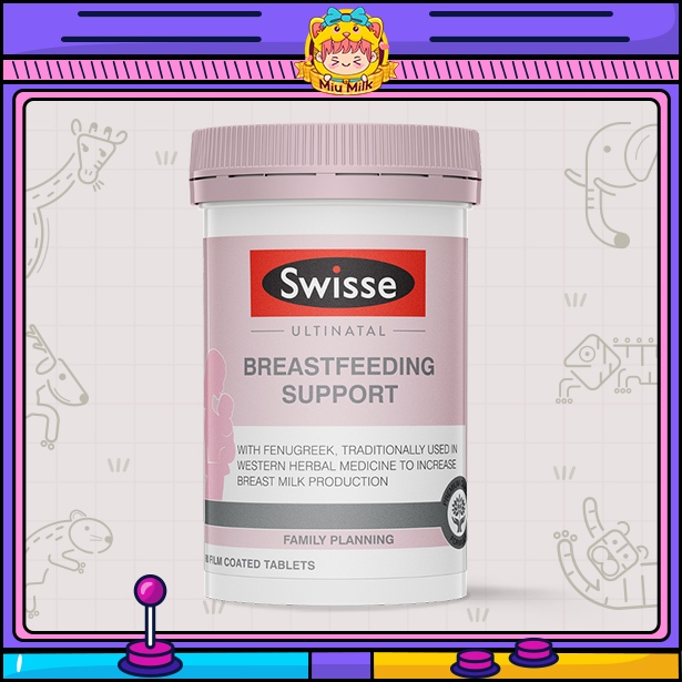 Swisse Ultinatal Breastfeeding Support - Viên Uống Lợi Sữa 90 Viên Swisse