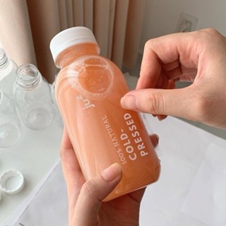 COMBO 10 CHAI  nhựa trong trà sữa, sữa hạt tròn lùn NẮP FI38 KHÓA REN  250ml 330ml 500ml