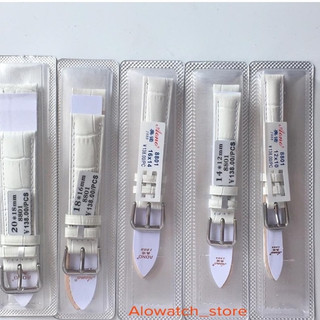 Dây da đồng hồ nữ MÀU TRẮNG size 12mm,14mm,16mm,18mm,20mm