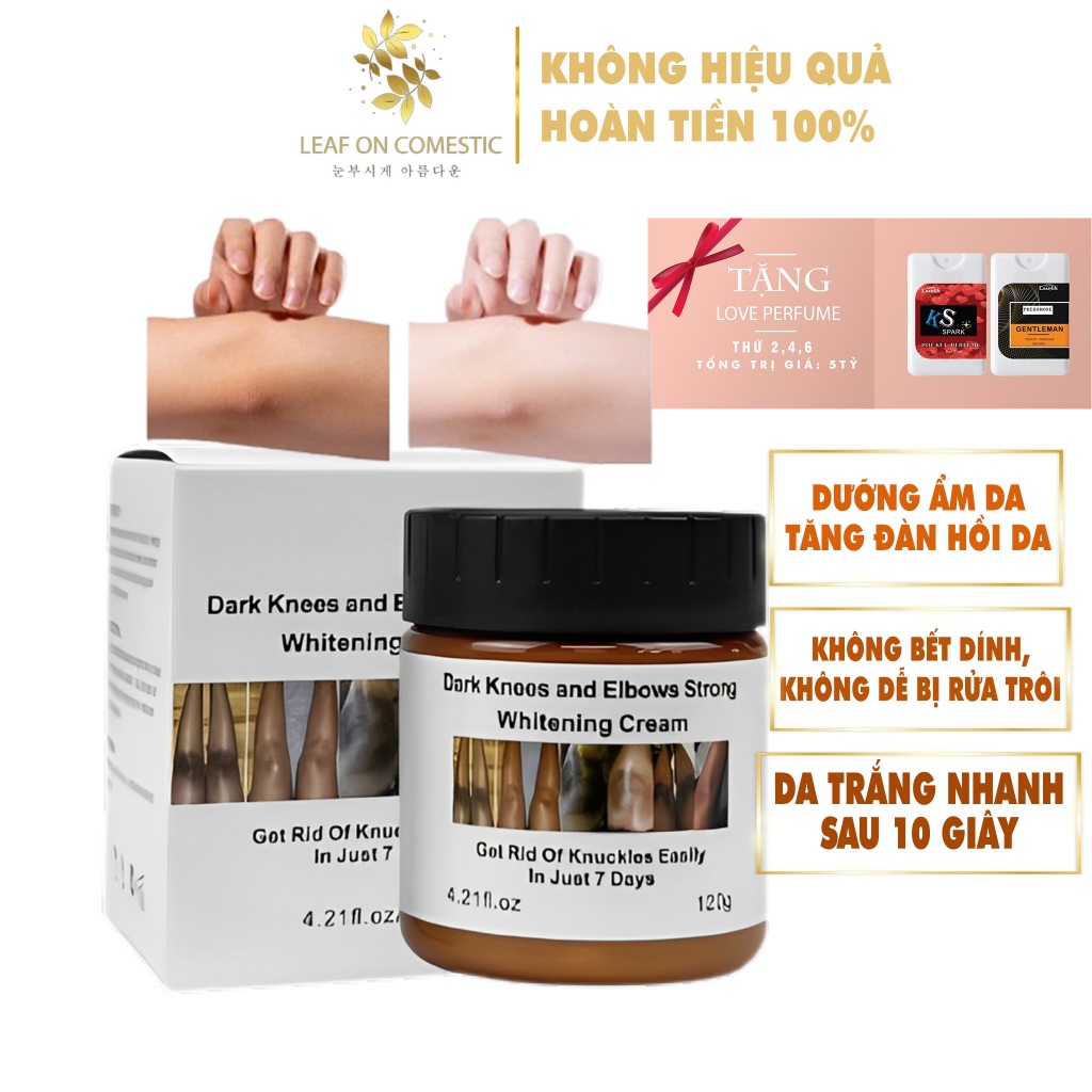 Kem tẩy trắng da toàn thân dành cho da nhạy cảm LEAF ON, trắng da sau 10 giây